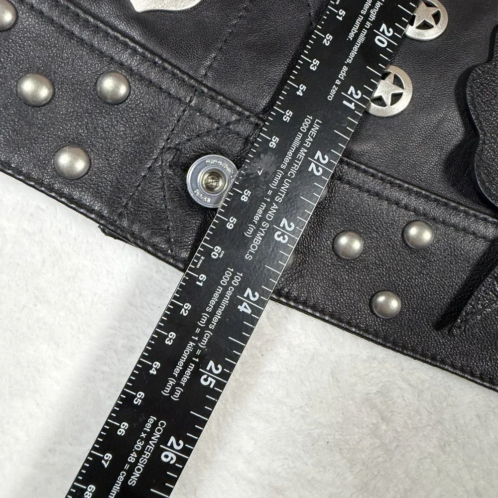 Coach 1941 x Elvis Leather Jacket Embellished Moto Studded Runway Womens XS BLK